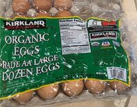 Organic Grade AA Large Eggs