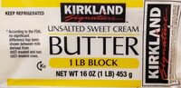 Unsalted sweet cream butter