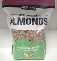 Dry roasted almonds