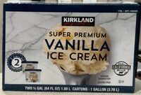 Super Premium Vanilla ice cream