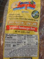 Sesame Hamburger Buns