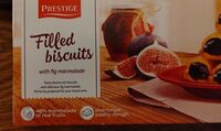 Filled biscuits with fig marmalade