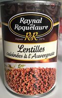 Lentilles cuisinées à l'Auvergnate