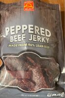 Peppered beef jerkey