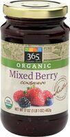 Organic mixed berry conserve