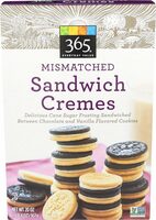 Mismatched sandwich cremes