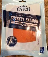 Sockeye salmon cold smoked wild alaskan
