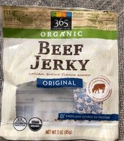 Original natural smoke flavor added beef jerky, original