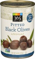 Pitted black olives