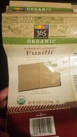Organic whole wheat fusilli
