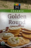 Golden round crackers, golden round