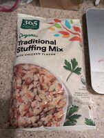 Organic stuffing mix with chicken flavor