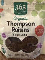 Seedless thompson raisins