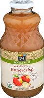 Organic juice not from concentrate pasteurized