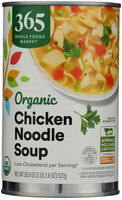 365 everyday value, organic chicken noodle soup