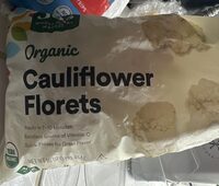 Organic cauliflower florets