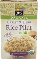 Organic Garlic & Herb Rice Pilaf