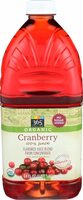 Organic 100% cranberry juice