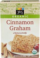 Organic cinnamon graham crackers