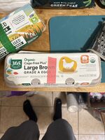 Organic Cage-free Plus Large Brown Grade A Eggs