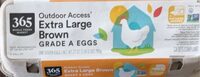 Extra large brown grade A eggs