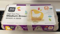 Cage free medium brown grade a eggs