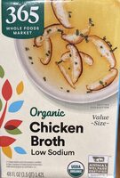 Organic low sodium chicken broth