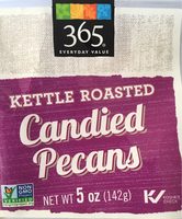 Kettle roasted candied pecans