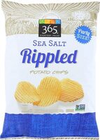 Chip potato rippled sea salt party size