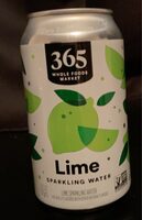 Lime sparkling water
