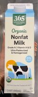 Organic fat free skim milk ultra pasteurized