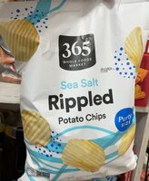Sea salt rippled potato chips