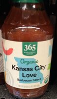 Organic kansas city love barbecue sauce