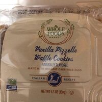 Vanilla pizzelle waffle cookies, vanilla pizzelle
