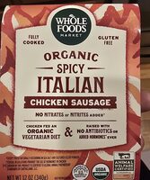 Organic Spicy Italian Chicken Sausage