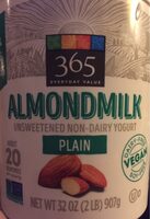 Plain almondmilk unsweetened non-dairy yogurt