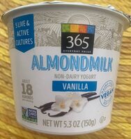 Almondmilk non-dairy yogurt