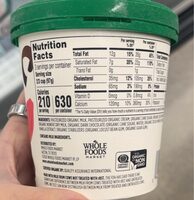 Organic chocolate ice cream