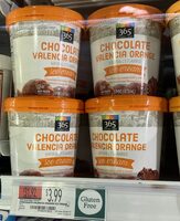 Chocolate valencia orange ice cream, chocolate valencia orange