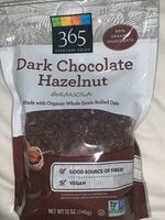 Dark chocolate hazelnut granola, dark chocolate hazelnut