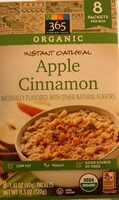 Organic Instant Oatmeal Apple Cinnamon