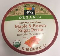 Organic maple & brown sugar pecan instant oatmeal