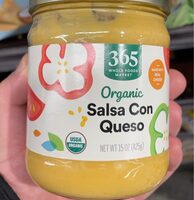 Medium organic salsa con queso