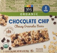 Chocolate chip chewy granola bars, chocolate chip