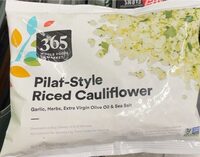 Pilaf style riced cauliflower