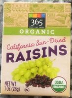 Organic California Raisins
