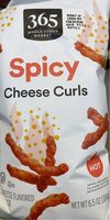 Hot spicy cheese curls corn snacks
