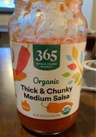 Organic organic thick & chunky medium salsa