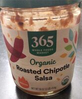 Organic medium chipotle roasted salsa