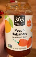 Peach habanero small batch salsa